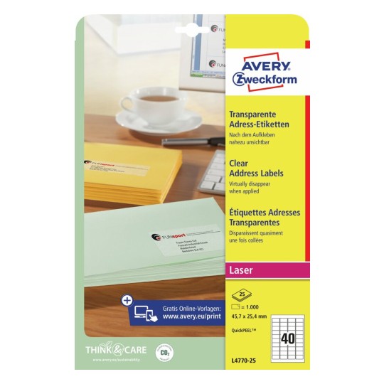Adresetiketten L4770-25