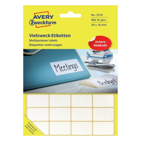 Handbeschrijfbare etiketten 3319