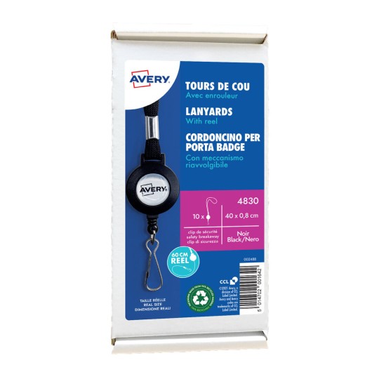 Lanyards met afrolmechanisme 4830