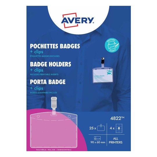 Badgehouder met clip set 4822