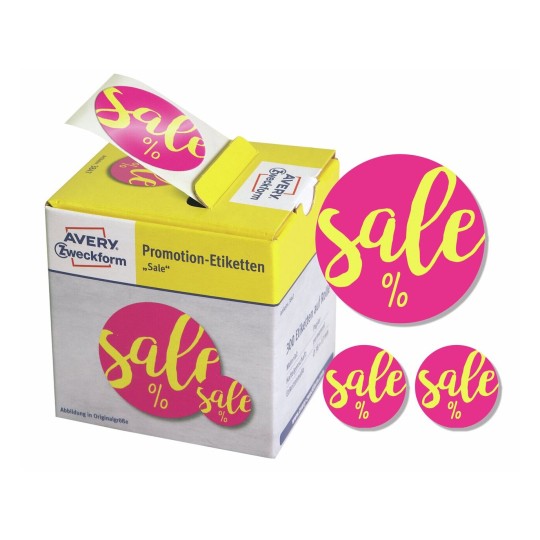 Promotie-etiketten 'Sale' 3847 Inhoud: 300 Sticker / 1 Rol