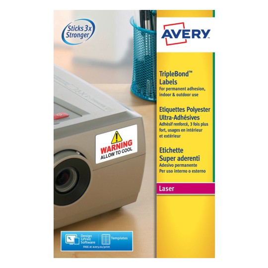 Inventaris etiketten met extra kleefkracht L6141-20