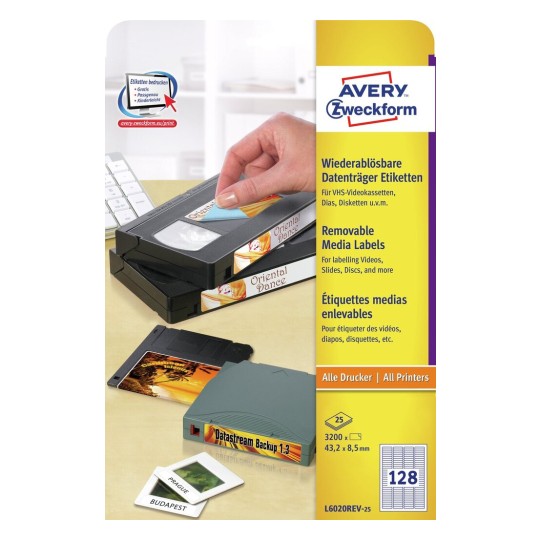 Media etiketten L6020REV-25