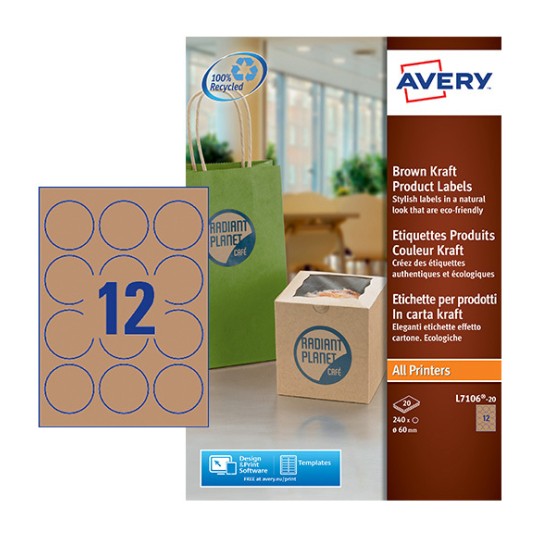 Productetiketten L7106-20 Inhoud: 240 Etiketten / 20 Vellen
