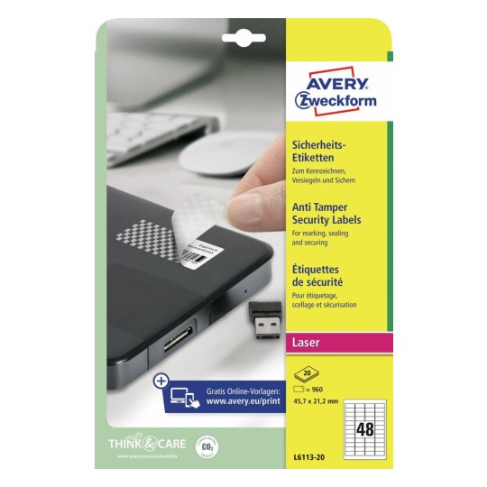 Anti-fraude etiketten L6113-20