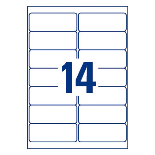 Adresetiketten J8163-100 99,1 x 38,1 mm