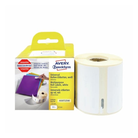 Etiketten op rol ASS0722540 Inhoud: 500 Etiketten / 1 Rol