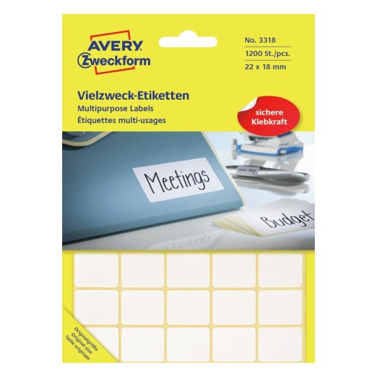 Handbeschrijfbare etiketten 3318