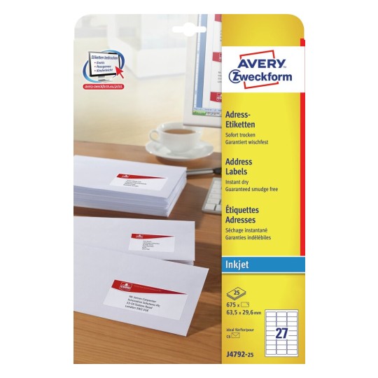 Adresetiketten J4792-25