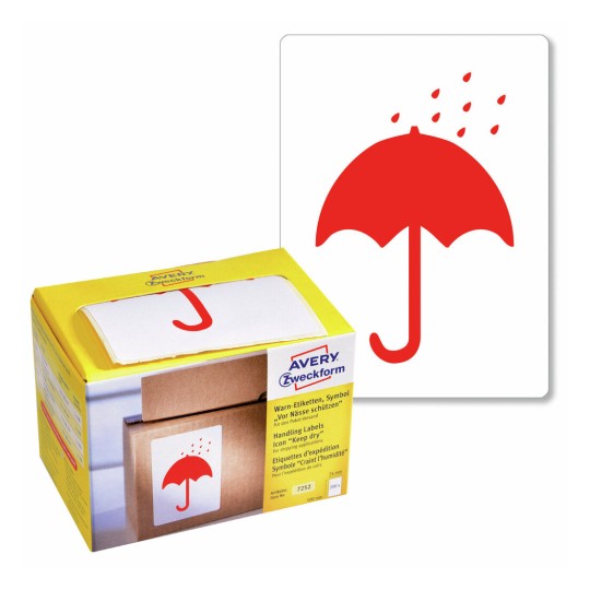 Waarschuwingsetiketten met symbool 7252 Inhoud: 200 Etiketten / 1 Rol