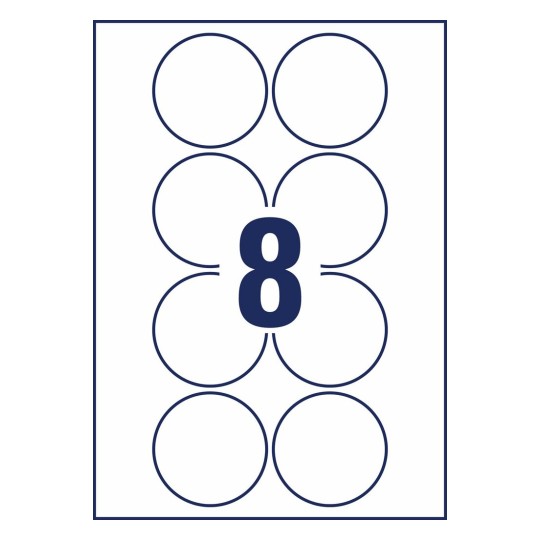 Ronde productetiketten 6228-10 Ø 69 mm