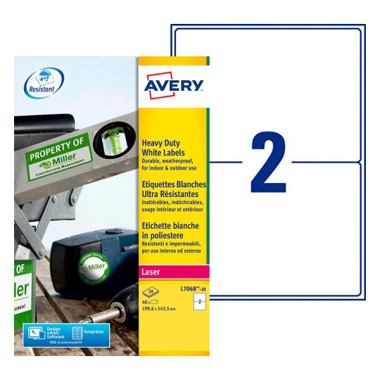 Weerbestendige etiketten L7068-20