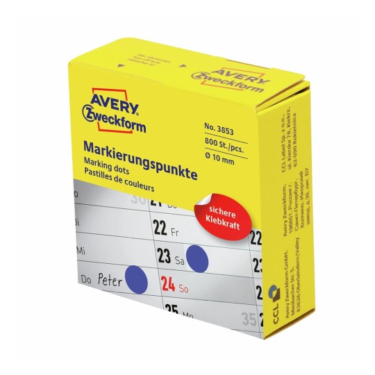 Markeringspunten 3853 Inhoud: 800 Etiketten / 1 Rol