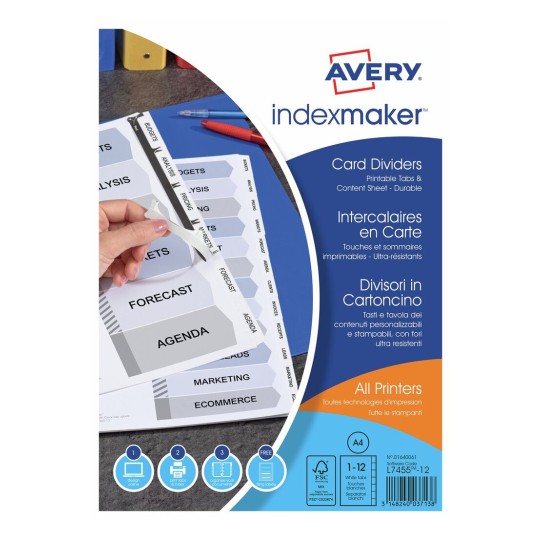 Bedrukbare tabbladen - IndexMaker 01640061