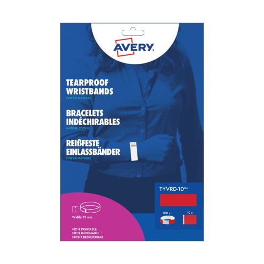 Scheurvrije Tyvek® polsbandjes TYVRD-10
