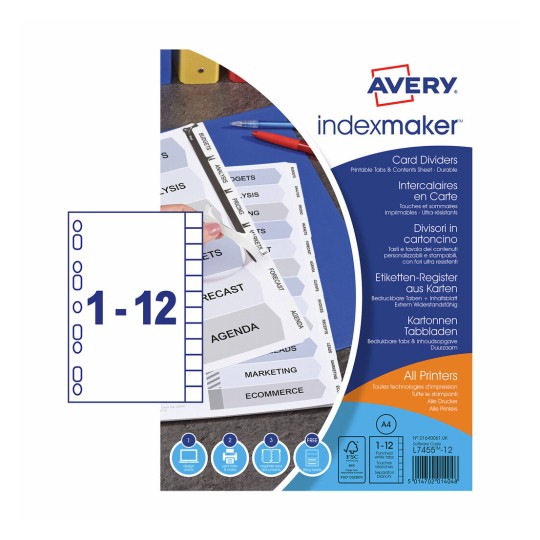 Bedrukbare tabbladen - IndexMaker 01640061