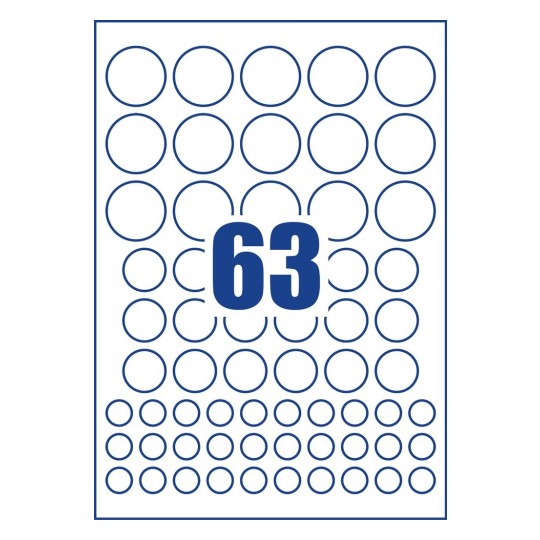 Ronde antimicrobiële stickers AM00CA4-10 Ø 35 mm