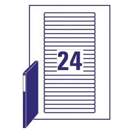 Ordnerrugetiketten L7170-25 134 x 11 mm