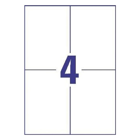 Kopieeretiketten DP004-100 105 x 148,5 mm