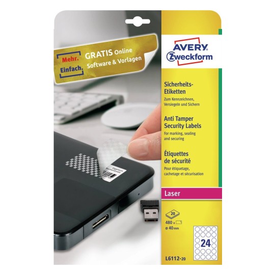 Anti-fraude etiketten L6112-20