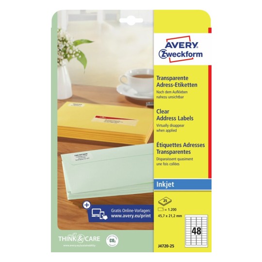 Adresetiketten J4720-25
