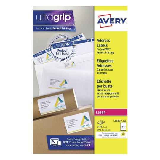 Adresetiketten L7163-250