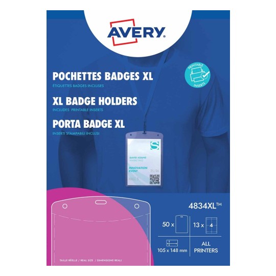 Badgehouders met insteekkaarten - A6 4834XL