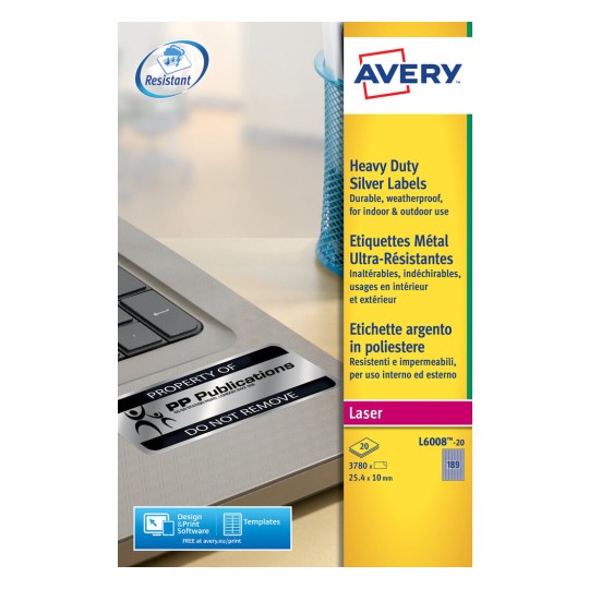 Inventaris etiketten L6008-20