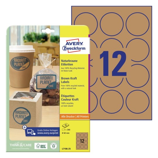 Productetiketten L7106-25 Inhoud: 300 Etiketten / 25 Vellen