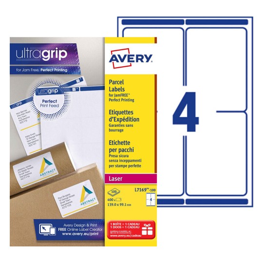 Avery Zweckform® L7169-100 Versandetiketten - 99,1x139 mm, 400 Stück