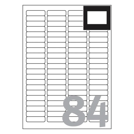 gips menu Alfabet Mini etiketten | J8656-25 | Avery