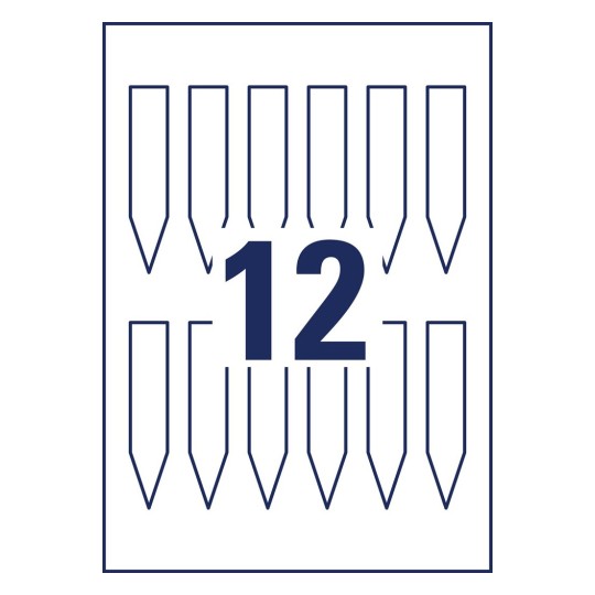 Steekkaartjes van duurzame folie T3005-10 100 x 20 mm