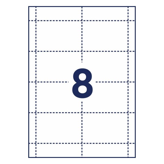 Insteekkaarten voor badgehouders L4728-20 60 x 90 mm