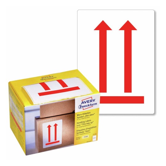 Waarschuwingsetiketten met symbool 7250 Inhoud: 200 Etiketten / 1 Rol