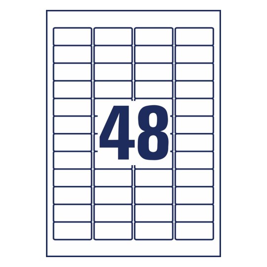 Adresetiketten J4720-25 45,7 x 21,2 mm