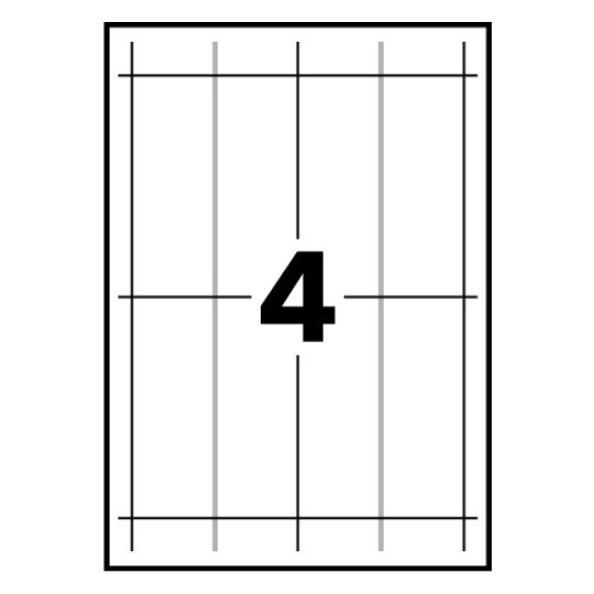 Tentkaarten L4794-10 45 x 120 mm