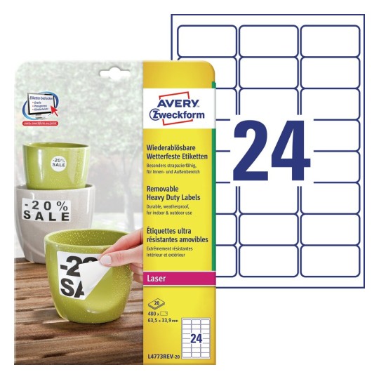 Weerbestendige etiketten L4773REV-20