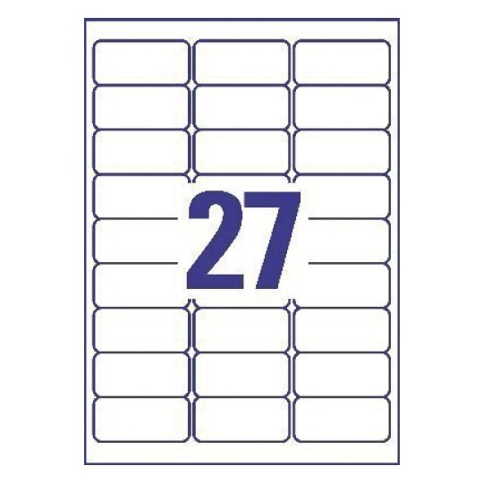 Afneembare etiketten L4737REV-25 63,5 x 29,6 mm