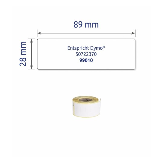 Etiketten op rol AS0722370 28 x 89 mm