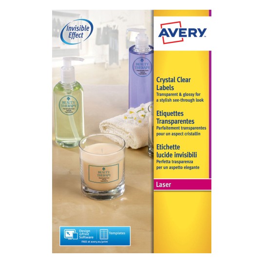 Crystal clear etiketten L7780-25