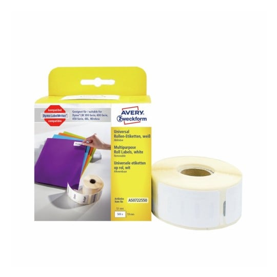 Etiketten op rol AS0722550 Inhoud: 500 Etiketten / 1 Rol