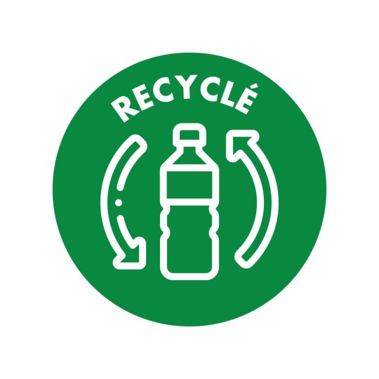 10 gerecyclede Lanyards van 100% gerecylced kunststof, geel 4842Y 15 x 440 mm