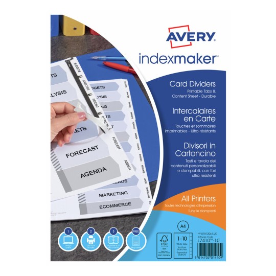 Bedrukbare tabbladen - IndexMaker 01812061
