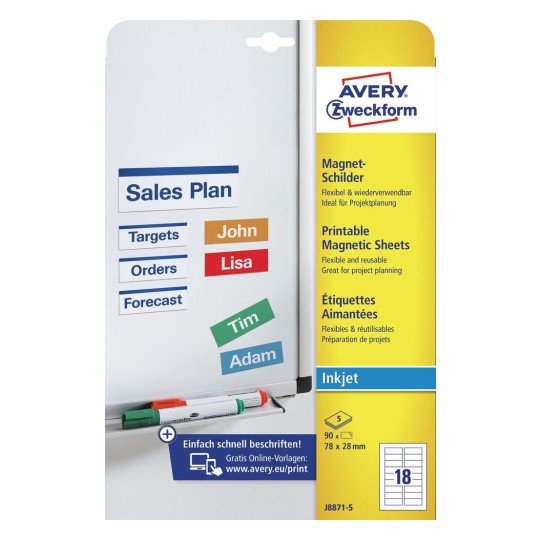 Magneetetiketten J8871-5