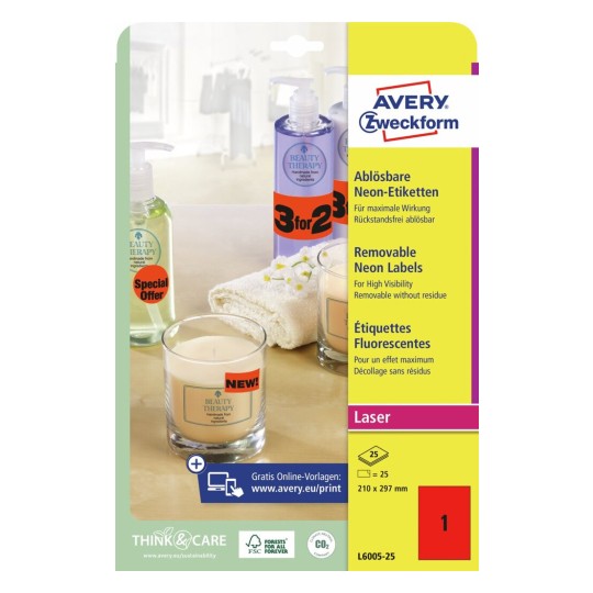 Neon Etiketten L6005-25