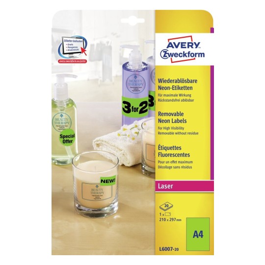 Neon Etiketten L6007-20