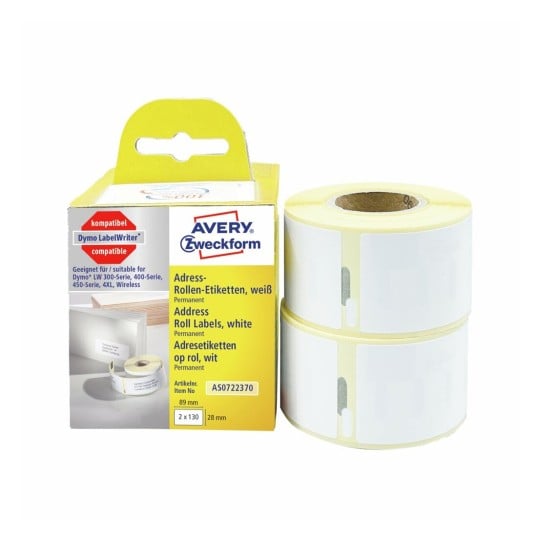 Etiketten op rol AS0722370 Inhoud: 260 Etiketten / 2 Rol