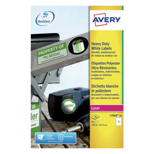 Weerbestendige etiketten L7068-20