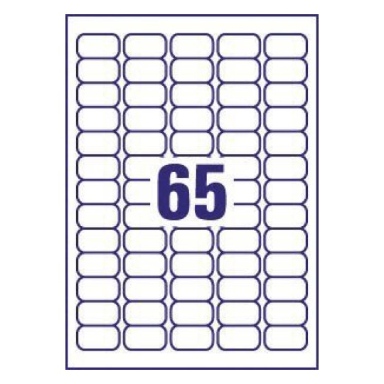 Mini etiketten J8651-100 38,1 x 21,2 mm