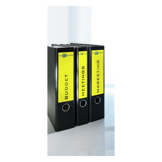 L4769-100 4004182036945 Etikett Ordner Kurz Gelb anw